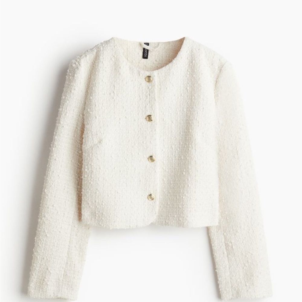 H&M Divided Short Bouclé Jacket XXS